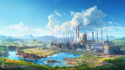 electricity generating plants. long-term generations. combination of grid lines  battery storage  geothermal energy  solar  wind  nuclear  coal  gas. Resources for renewable pollution. generative ai