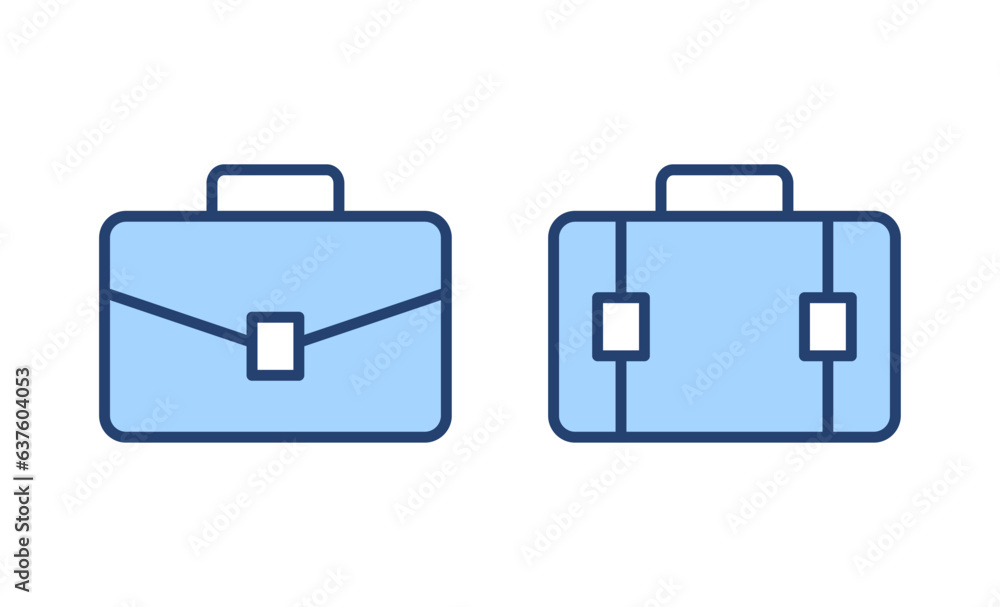 Briefcase icon vector. suitcase sign and symbol. luggage symbol. Briefcase icon vector. suitcase sign and symbol. luggage symbol.