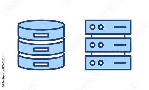 Database icon vector. database sign and symbol