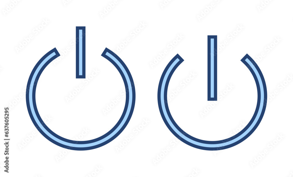 Power icon vector. Power Switch sign and symbol. Electric power Power icon vector. Power Switch sign and symbol. Electric power