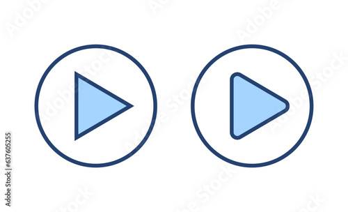 Play icon vector. Play button sign and symbol Free Download Play icon vector. Play button sign and symbol - GFXLoad