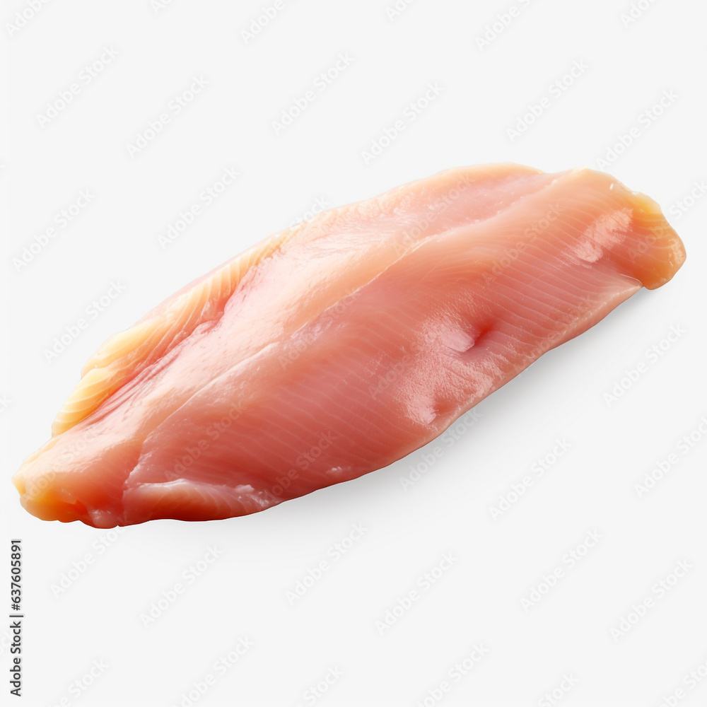Fresh Chicken Tenderloin on white background. Fresh Chicken Tenderloin on white background.