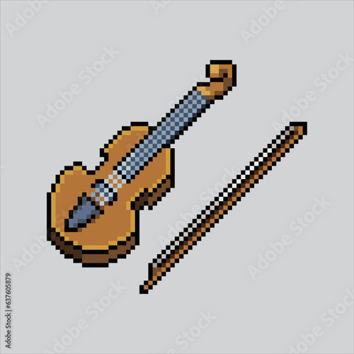 Pixel art illustration Violin. Pixelated Violin. Violin music icon pixelated
for the pixel art game and icon for website and video game. old school retro.