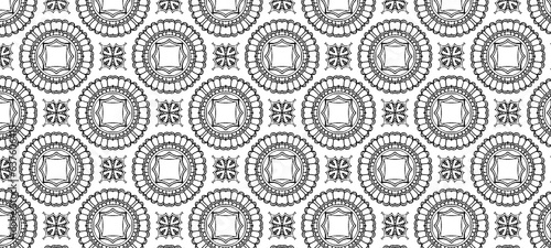 Intricate outline retro detail pattern.