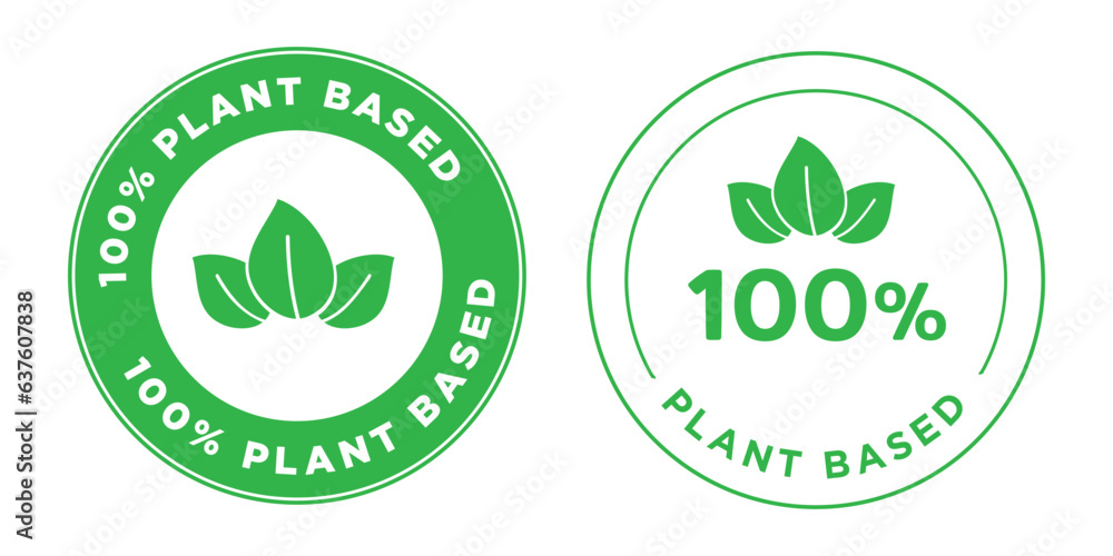 label 100% plant based label 100% plant based