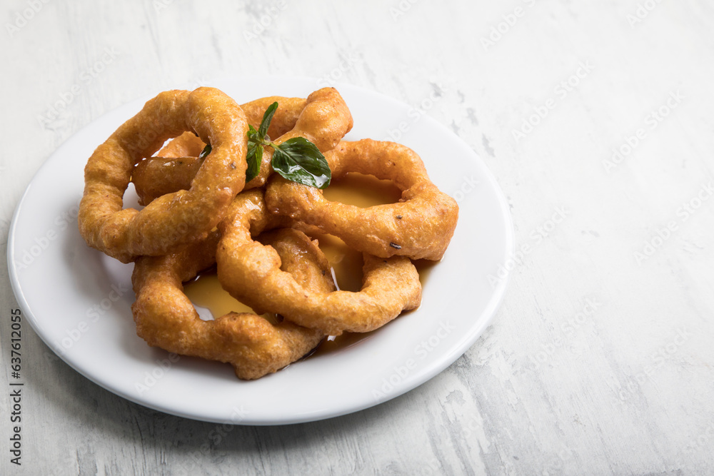 PIcarones deep fried peruvian peru doughnuts fried round food dough PIcarones deep fried peruvian peru doughnuts fried round food dough