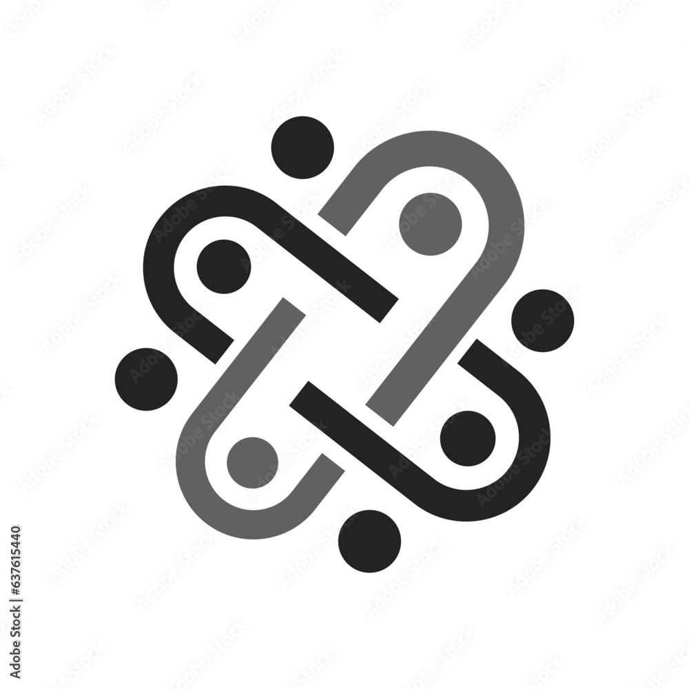 connection people logo template Isolated. Brand Identity. Icon Abstract Vector graphic connection people logo template Isolated. Brand Identity. Icon Abstract Vector graphic