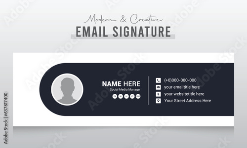 Wallpaper Mural modern and creative Minimalist email signature template design or email footer Torontodigital.ca