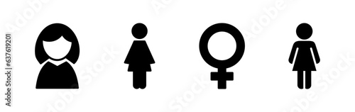 Female icon vector. toilet icon. restroom sign. gender