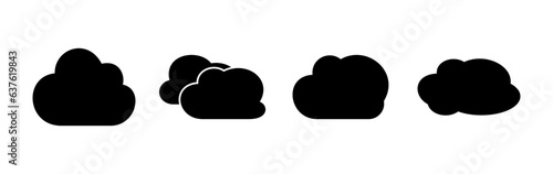 Cloud icon vector. cloud data. cloud services