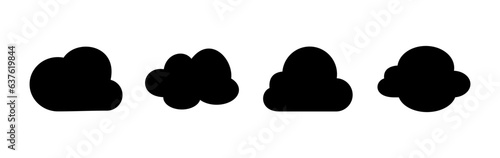 Cloud icon vector. cloud data. cloud services