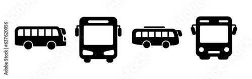 Bus icon vector. bus vector icon