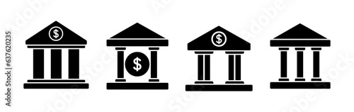 Bank icon vector. bank icon symbol © zo3listic