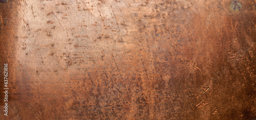 Stained copper metal texture background