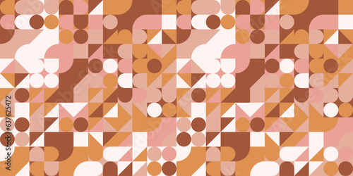 Tło z geometrycznym wzorem w retro stylu. Ilustracja wektorowa.