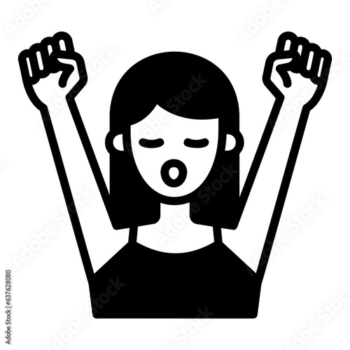 wake up glyph icon