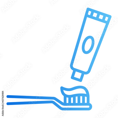 toothbrush gradient icon