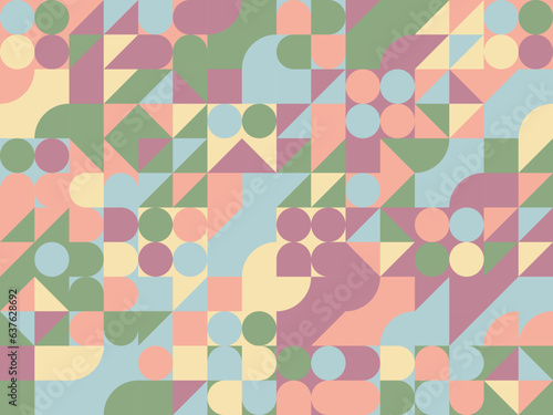 Tło z geometrycznym wzorem w retro stylu. Ilustracja wektorowa.
