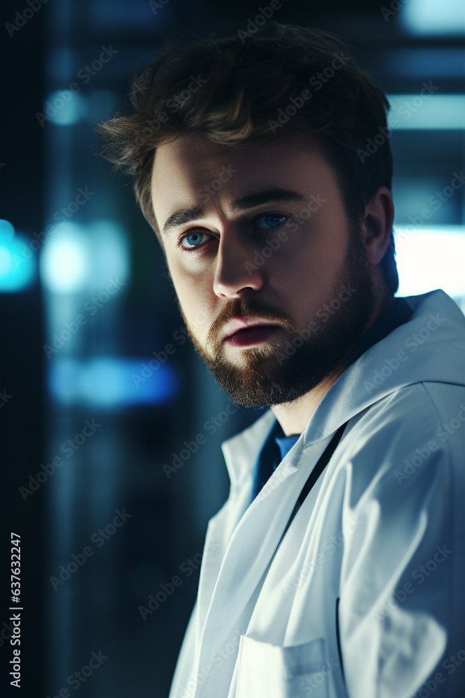 Portrait of a Medical Doctor, Generated with AI Portrait of a Medical Doctor, Generated with AI