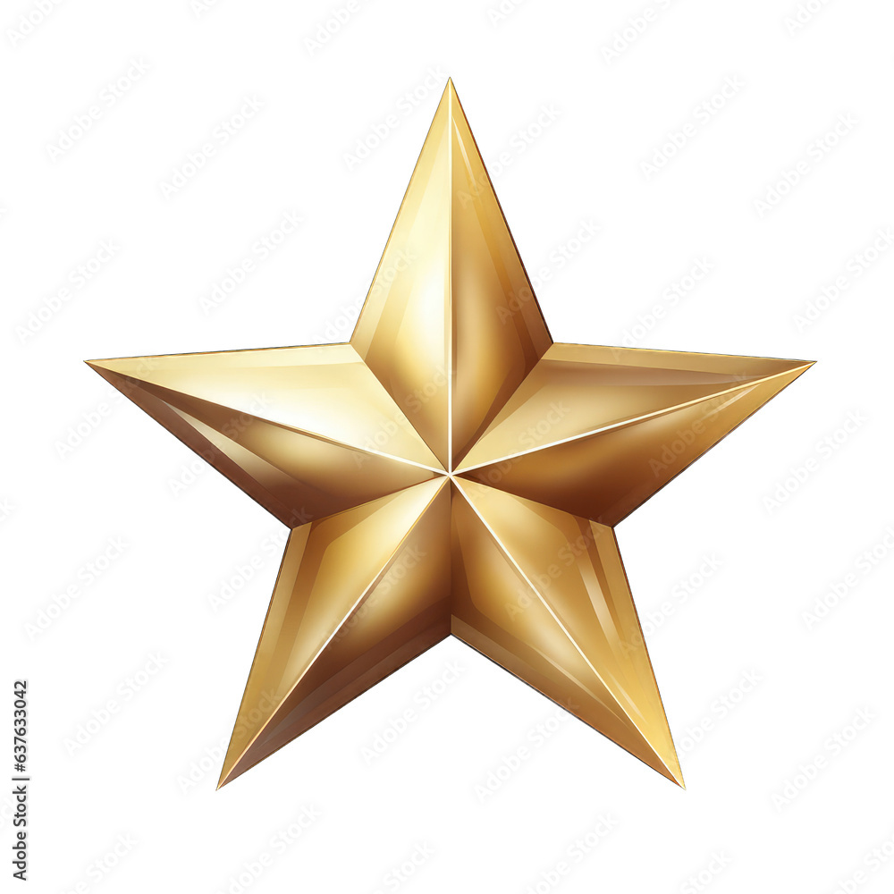 Obraz premium Star. Transparent Background