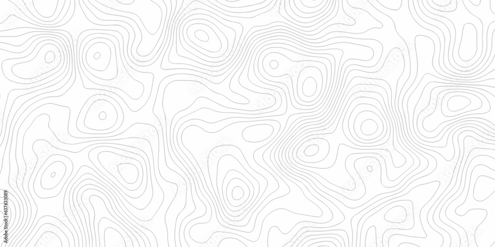 Seamless pattern with lines Topographic map. Geographic mountain relief. Abstract lines background. Contour maps. Vector illustration, Topo contour map on white background, Topographic contour lines.