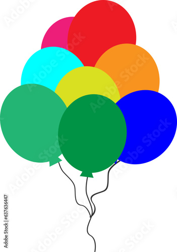 파티용 풍선 벡터 일러스트