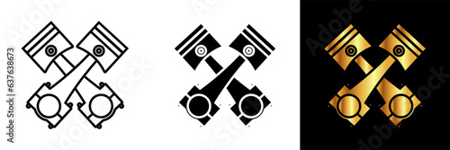 The Piston Icon portrays a mechanical component essential in internal combustion engines.