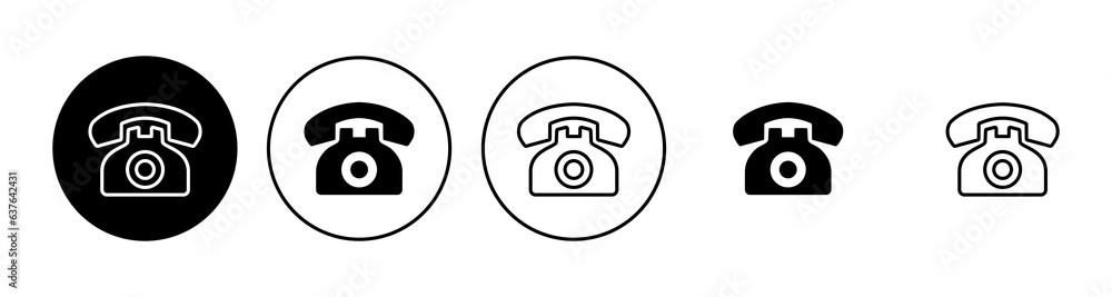 Telephone icon set. phone icon vector. Telephone icon set. phone icon vector.