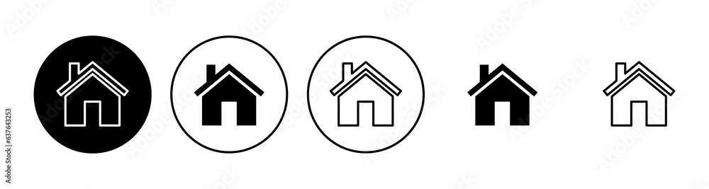 House icon set. Home icon vector House icon set. Home icon vector