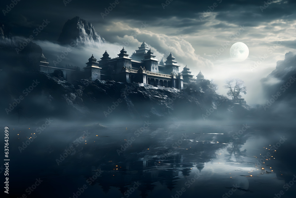 Fototapeta premium halloween landscape