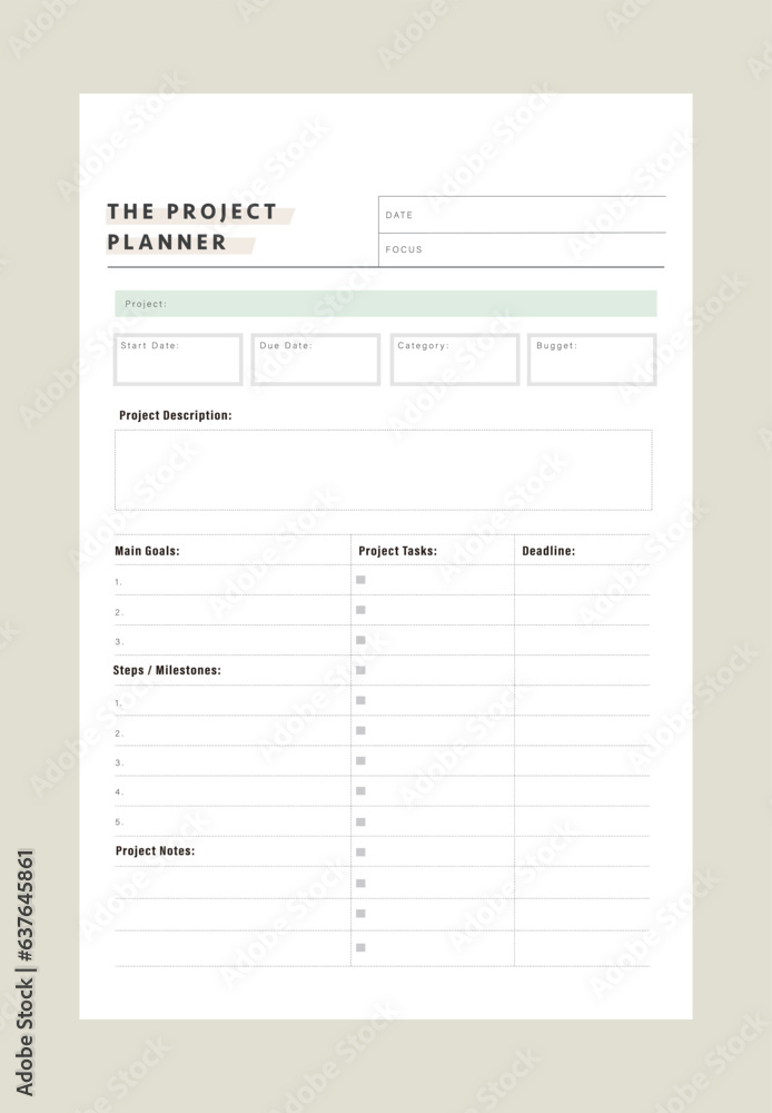 The Project Planner. The Project Planner.