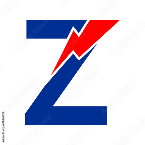 thunderbolt letter logo template