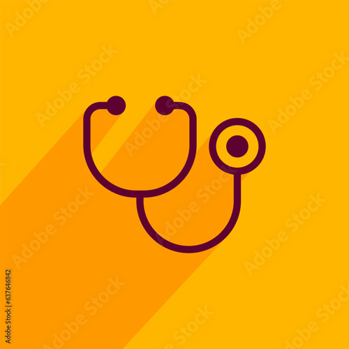 stethoscope icon vector logo template