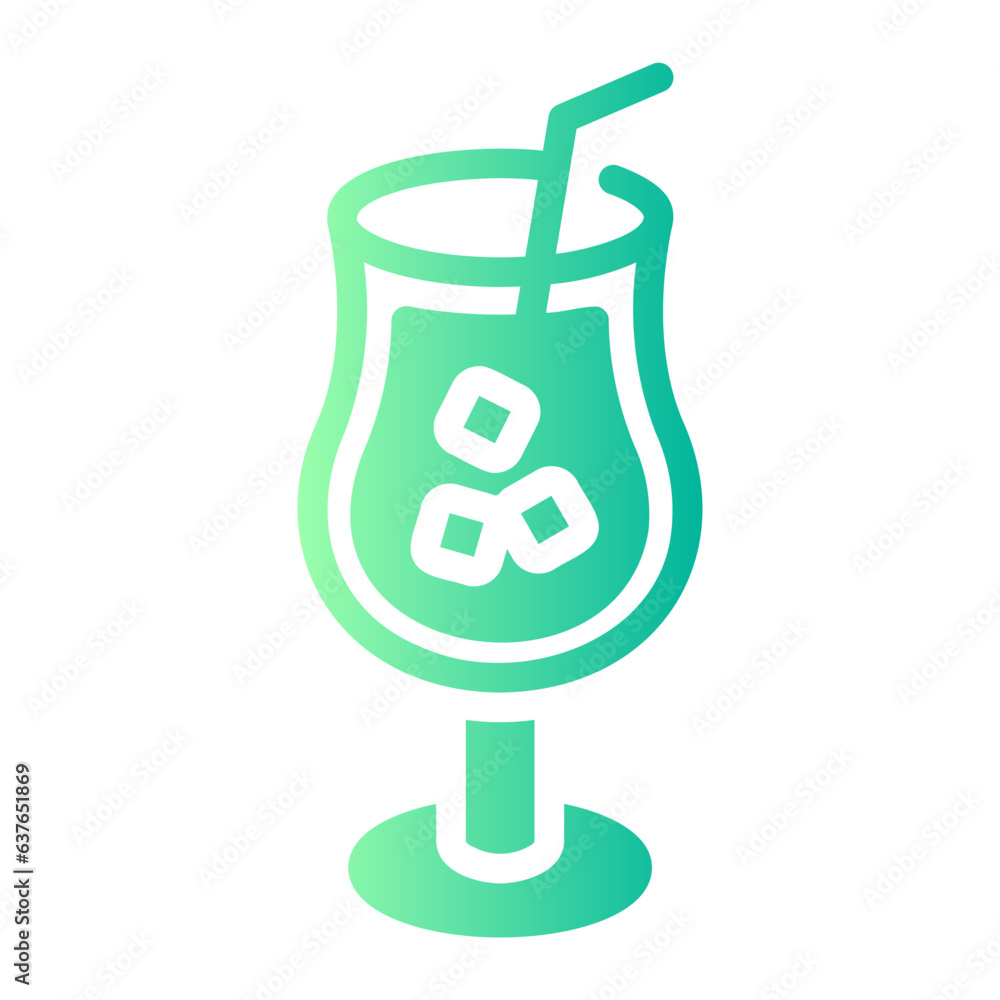 ice coffee Gradient icon ice coffee Gradient icon