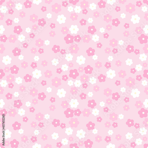 seamless pattern with flowers.