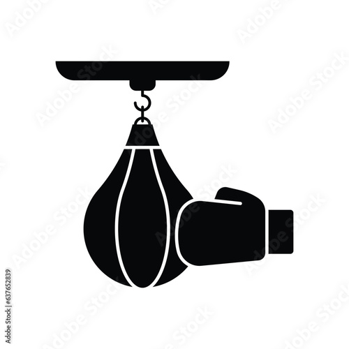 Punching ball icon design. isolated on white background. vector illustration