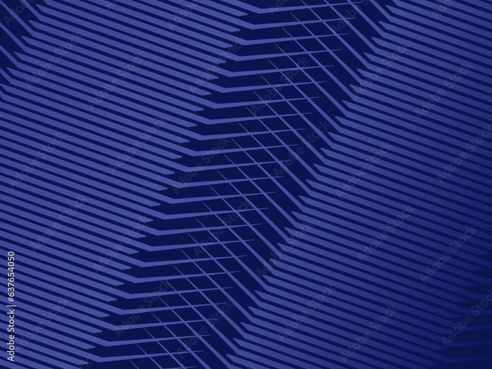 Naklejka premium Premium background design with diagonal dark blue stripes pattern. Vector horizontal template for digital lux business banner, contemporary formal invitation, luxury voucher, prestigious gift certific