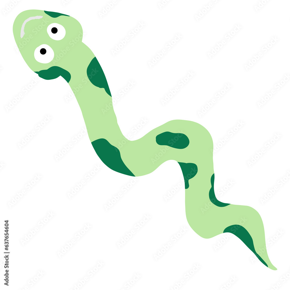 Naklejka premium green snake