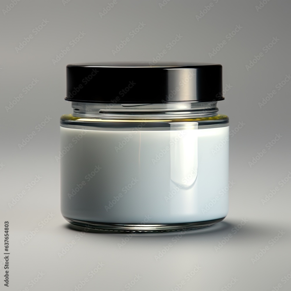 mockup of a screw cap plastic jar for cosmetics or paint product photography mockup of a screw cap plastic jar for cosmetics or paint product photography