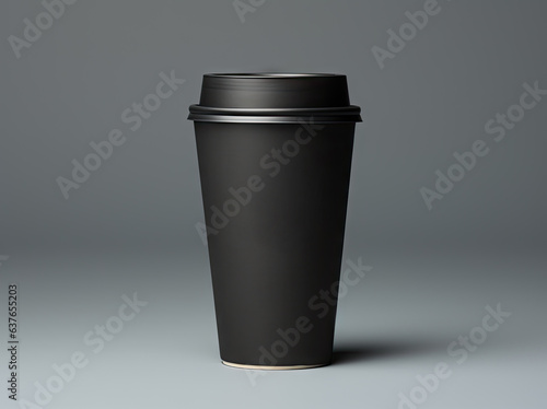paper coffee cup mockup in the style of product photography
