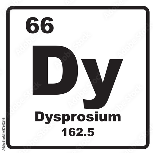 Dysprosium element icon