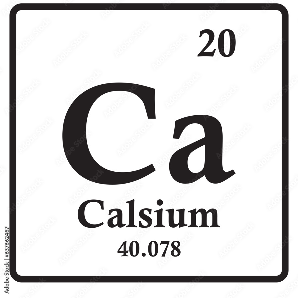 Calcium symbol icon