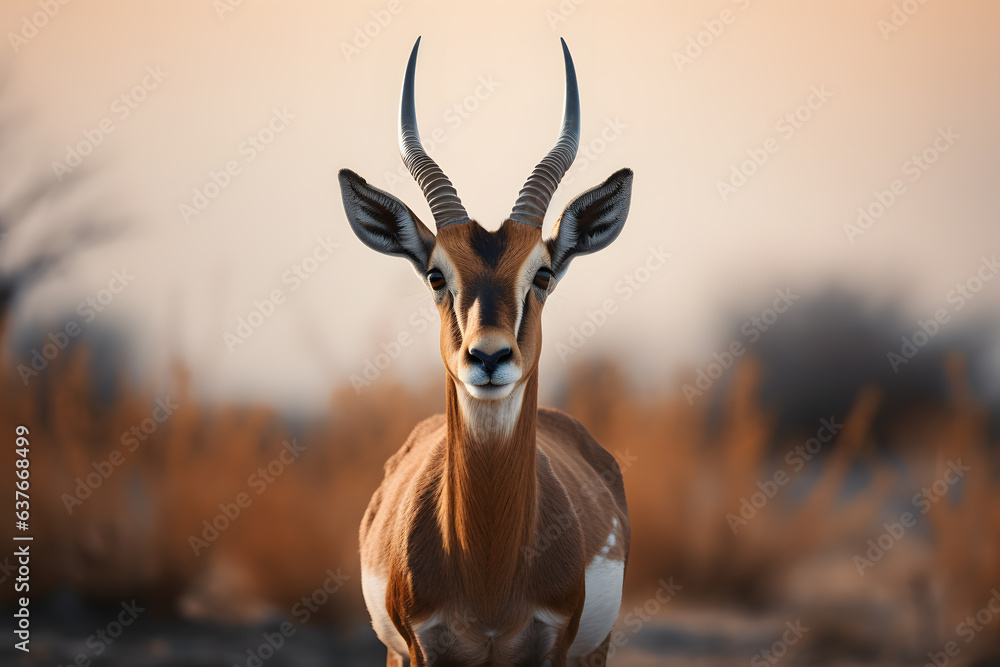 A Antelope portrait, wildlife photography - obrazy, fototapety, plakaty 