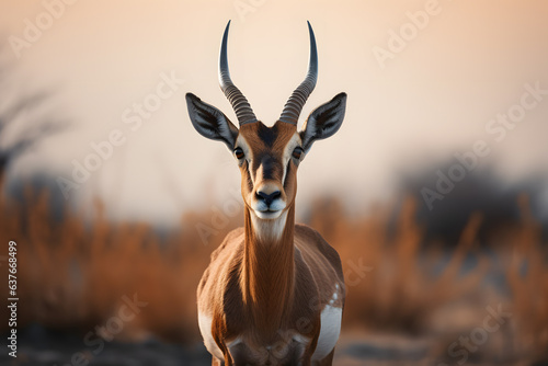 Leinwand Poster A Antelope portrait, wildlife photography