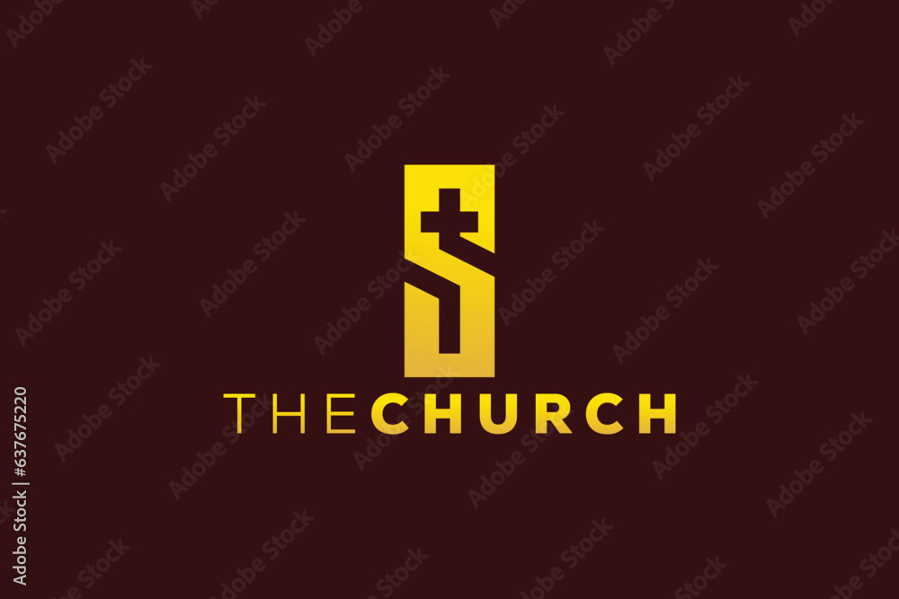 Trendy and Professional letter S church sign Christian and peaceful vector logo design template Trendy and Professional letter S church sign Christian and peaceful vector logo design template
