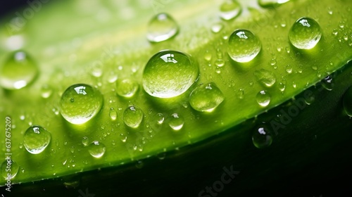 Generative AI : Fresh Cucumber vegetable with water droplets isolated on white background with clipping path