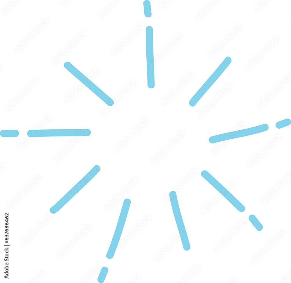 Hand drawn firework element Hand drawn firework element