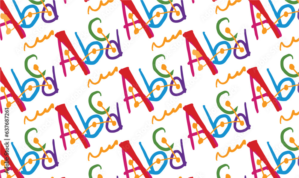 Abstract abc letter, text, word, handwritten texture background pattern. Creative typography design for decoration, education. Vector illustration. Abstract abc letter, text, word, handwritten texture background pattern. Creative typography design for decoration, education. Vector illustration.
