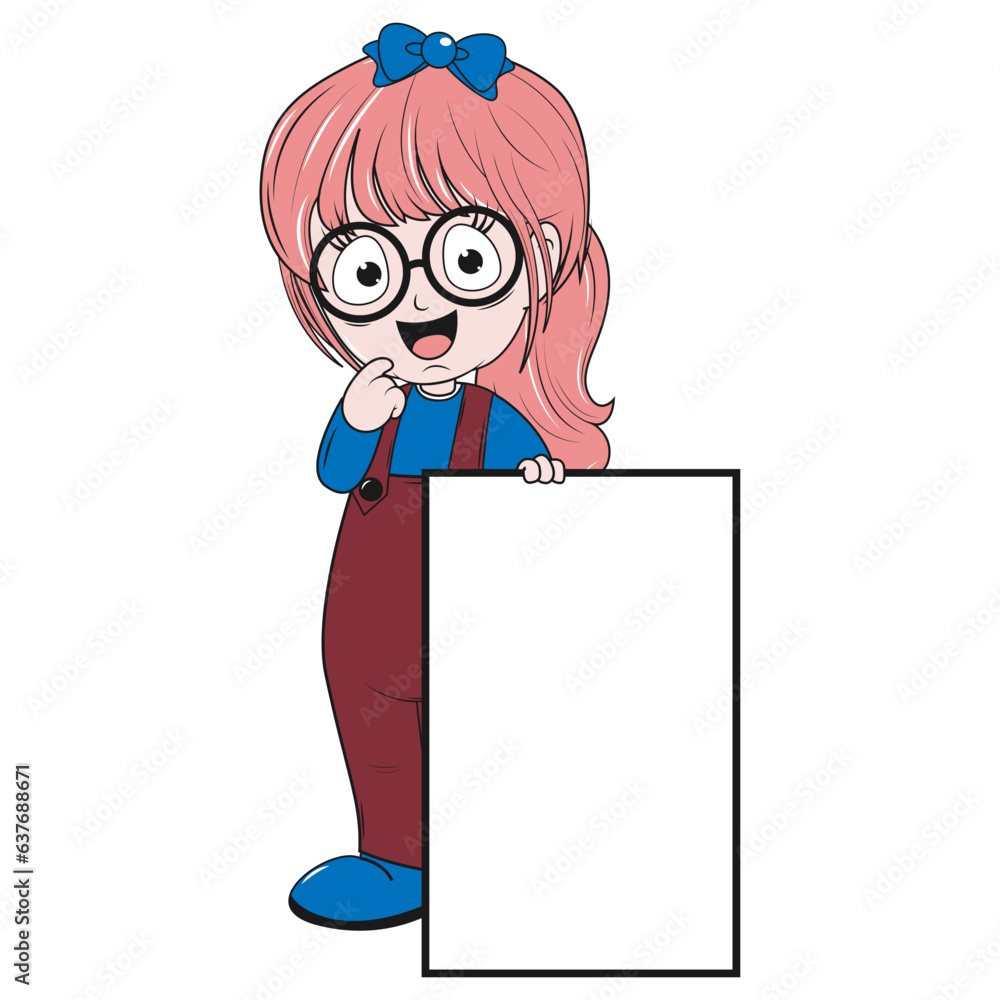 cute girl cartoon illustration cute girl cartoon illustration