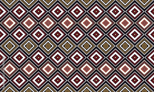 Wallpaper Mural Geometric ethnic flower pattern for background,fabric,wrapping,clothing,wallpaper,batik,carpet,embroidery style.	 Torontodigital.ca